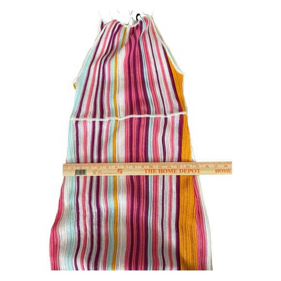 Lover The Label Holly Midi Dress Size 10 Rainbow Halter - Picture 12 of 16